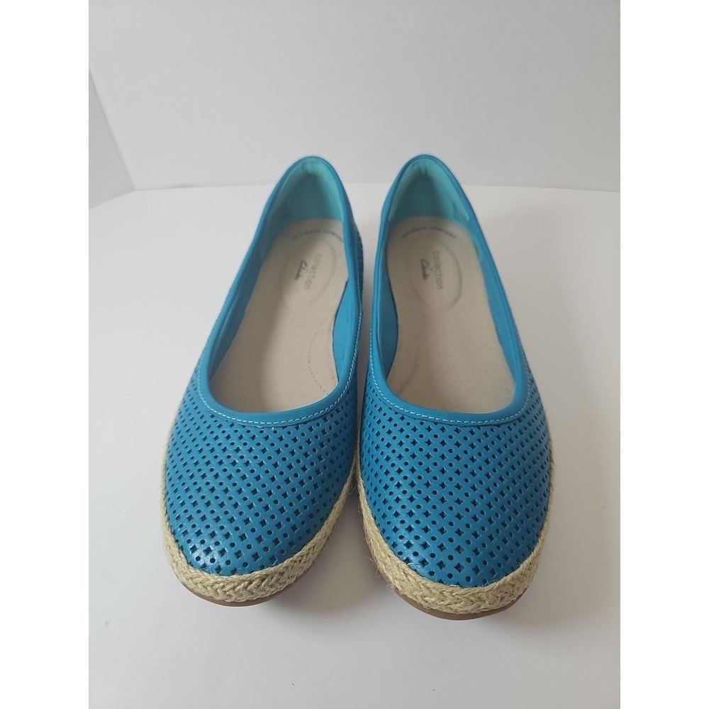 Womens Clarks Danelly Adira Turquoise Flats 9.5